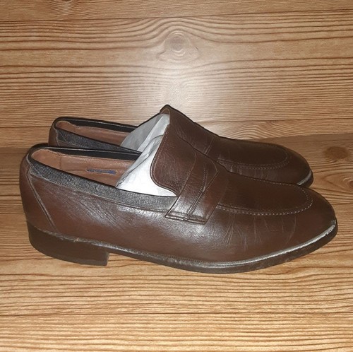 Mens Allen Edmonds Bermuda Brown Leather Loafers Size 9.5 C - 第 3/11 張圖片