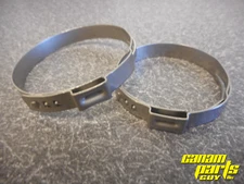 CanAm Outlander Renegade Pair Driveshaft Clamps Vibration Resistant Crimp Boot