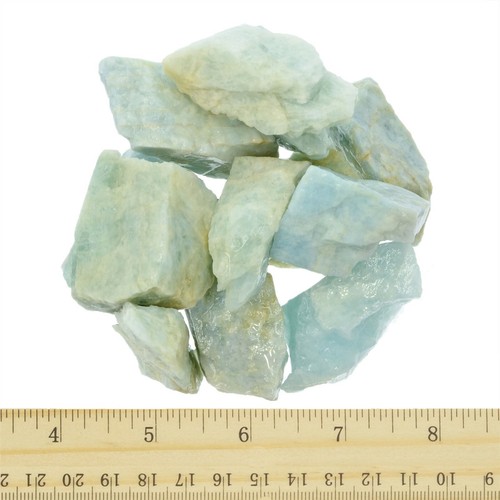 1/2 Pfund Aquamarin grobe Steine - Basteln Steine Reiki Draht Wickeln Tumbling - Bild 8 von 9