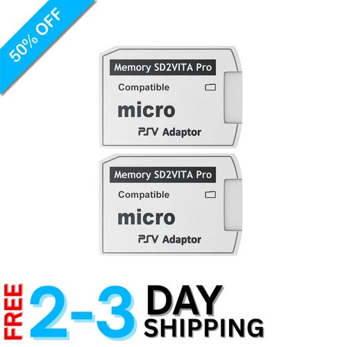 Cost-Effective SD2Vita Memory Adapter - 2 Pack for PS Vita with Fast Load Speeds