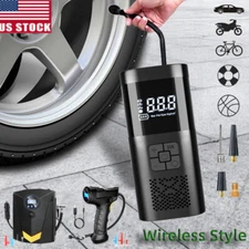 Electric Bike Air Pump Rechargeable Car Tire Inflator Portable Air Compressor