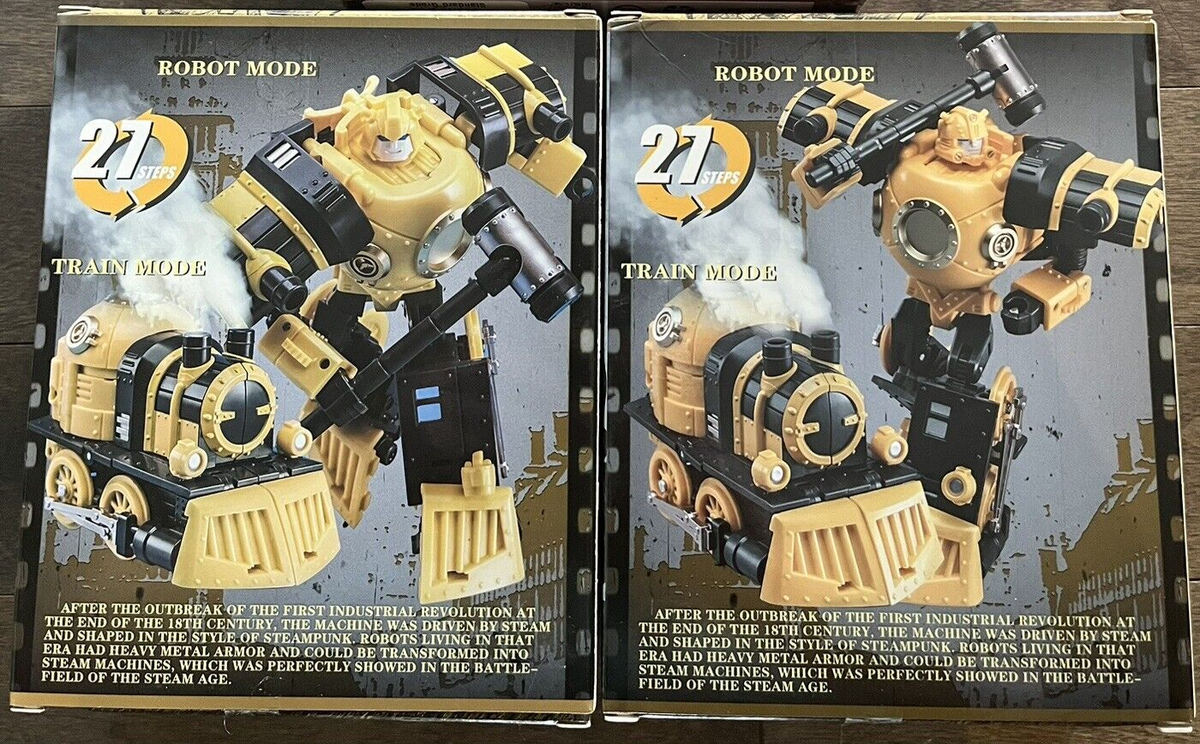 Mechanic Transformer STEAMAGE SA-01+01B WASP+SERGEANT Train