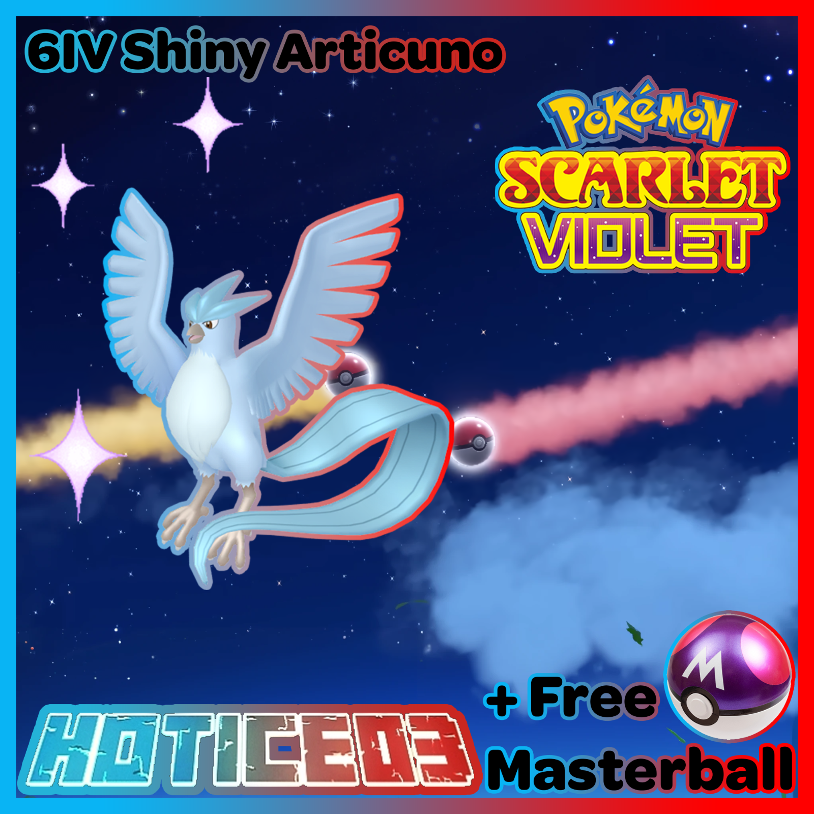 ✨Shiny Articuno 6IV✨ Pokemon Scarlet & Violet 🚀Fast Trade🚀