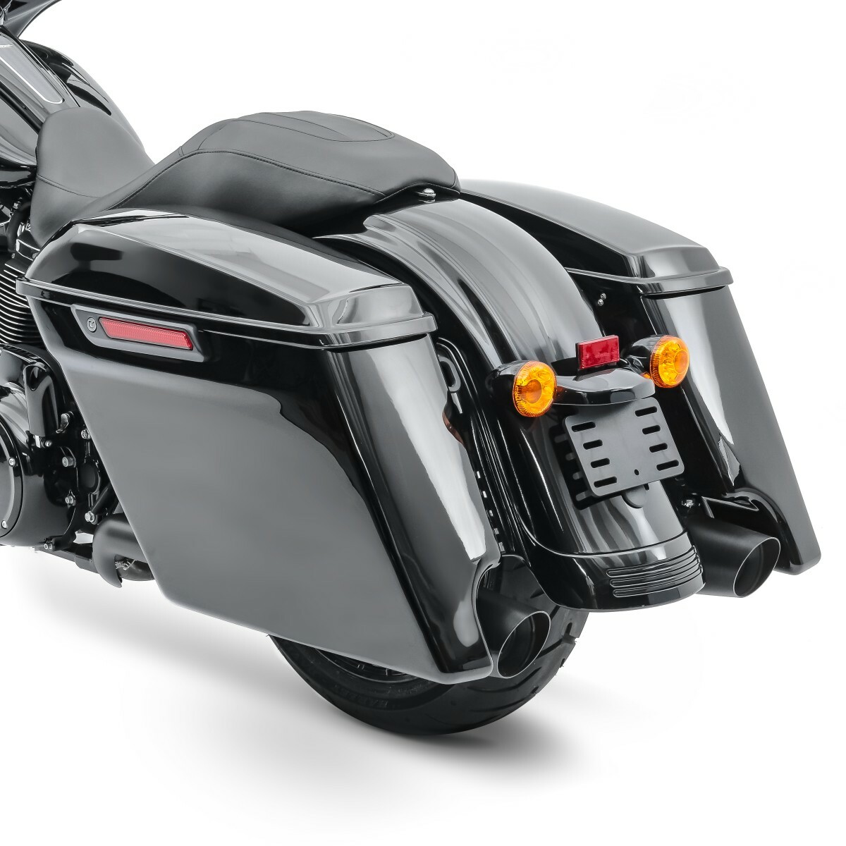 Sacoches Rigides Pour Harley CVO Road King 2014 – Noir Craftride, Montage Direct