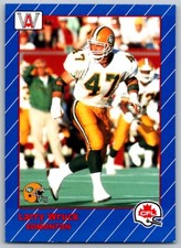 1991 ALL WORLD CFL LARRY WRUCK EDMONTON ESKIMOS #48