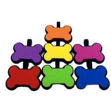 16 Pack of Silicone Dog tags, Laser Engraving  Pick Your Colors 