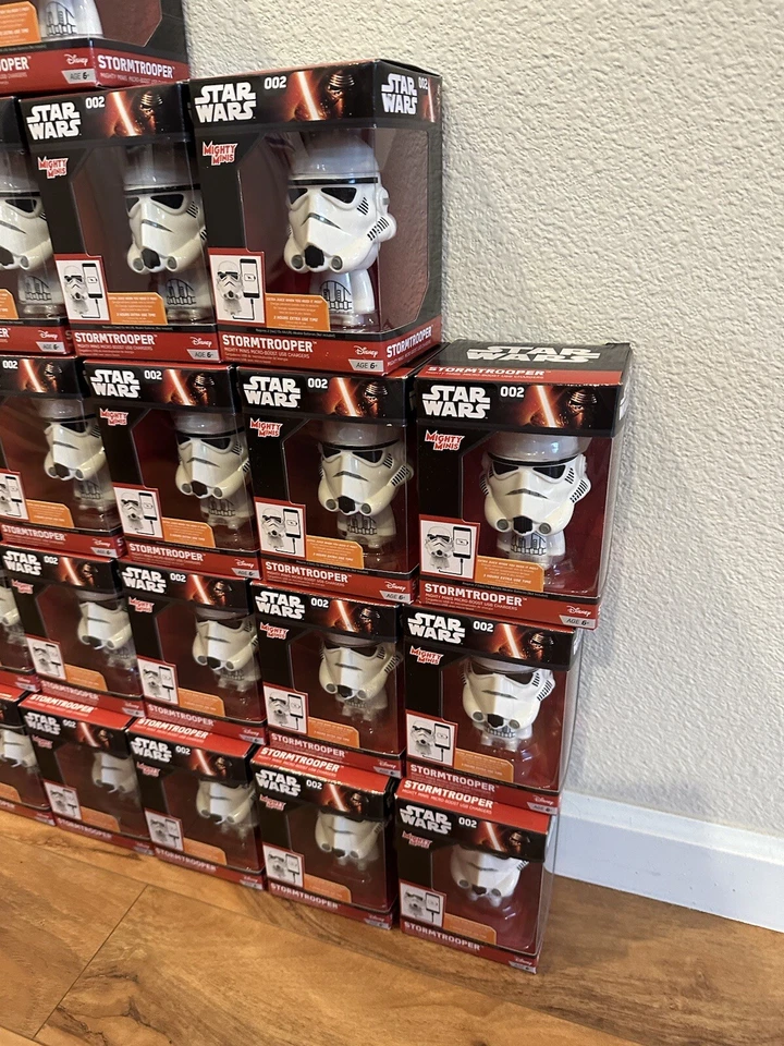 Star Wars Stormtrooper Mighty Minis Boost Cargador USB ThinkGeek Teléfono Lote 43 piezas Foto 4 de 4