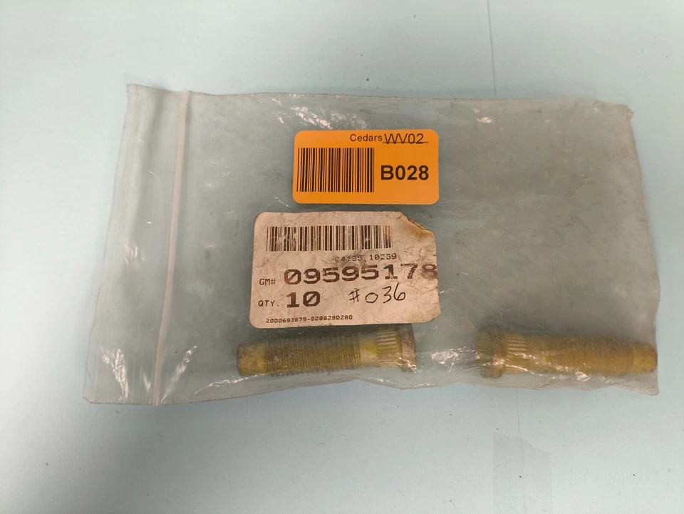 Пара оригинальных деталей GM 09595178 зажимные шпильки для колес (2x) - Изображение 2 из 2