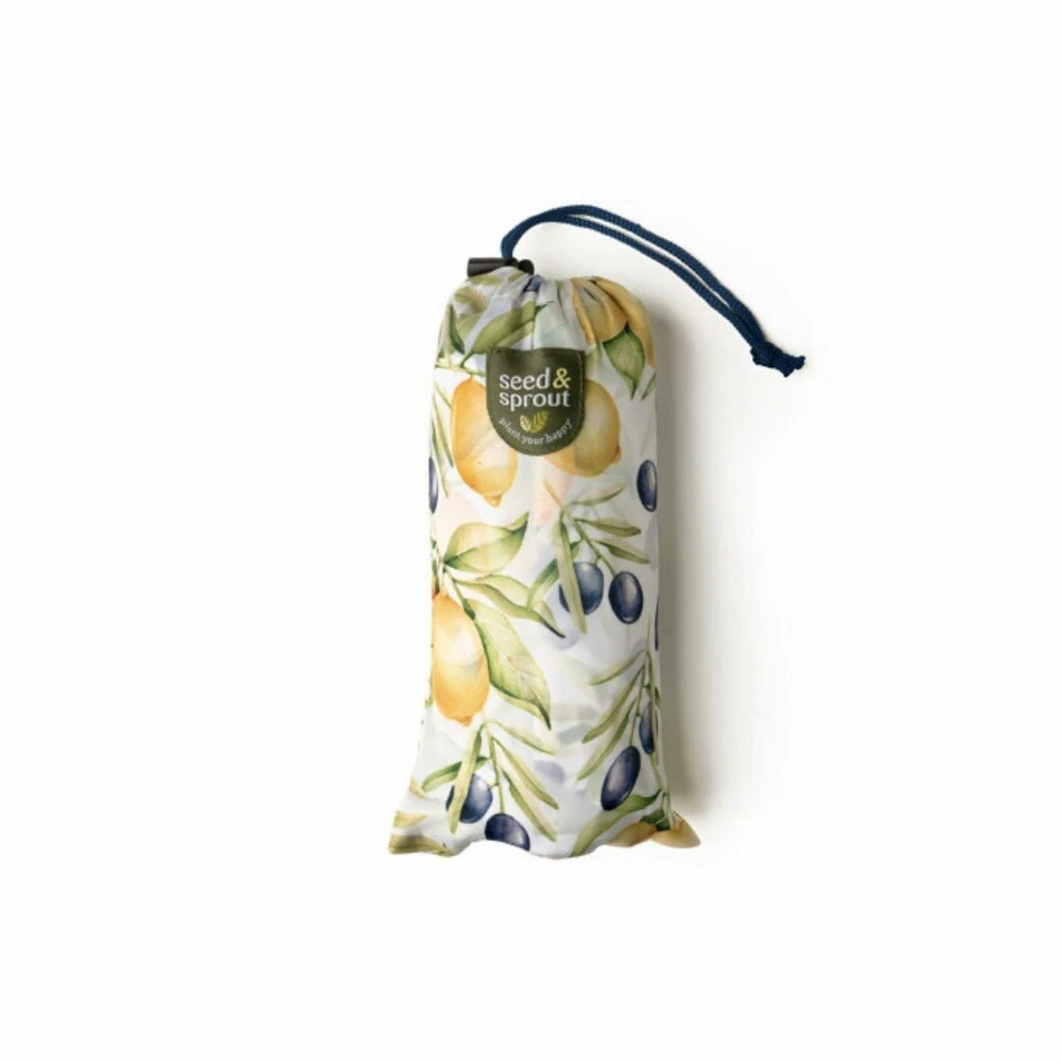 NEW! Seed & Sprout FOLDABLE GARDENING BUCKET in “Lemon Grove” w/Drawstring Bag - Image 3 of 4