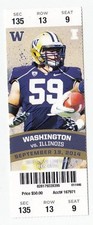 2014 WASHINGTON HUSKIES VS ILLINOIS ILINI TICKET STUB 9/13 COLLEGE FOOTBALL