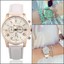 thumbnail 8 - New Fashion Geneva Women Leather Band Stainless Steel Quartz Analog Wrist Watch