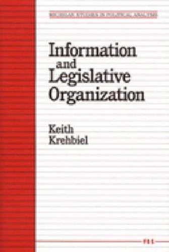 Informations- und Gesetzgebungsorganisation, Taschenbuch von Krehbiel, Keith, wie... - Bild 1 von 1