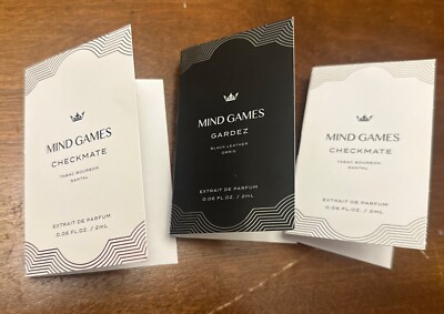 MIND GAMES CHECKMATE GARDEZ Extrait De Parfum Carded Sample 2ml / 0.06 fl. oz.
