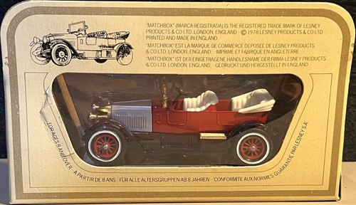 Matchbox Lesney Models of Yesteryear 1914 Prince Henry Vauxhall Die Cast Car Box - Picture 2 of 2
