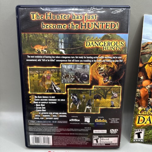 Cabela's Dangerous Hunts PS2 PlayStation 2 + Reg Card - Complete CIB - Picture 7 of 8