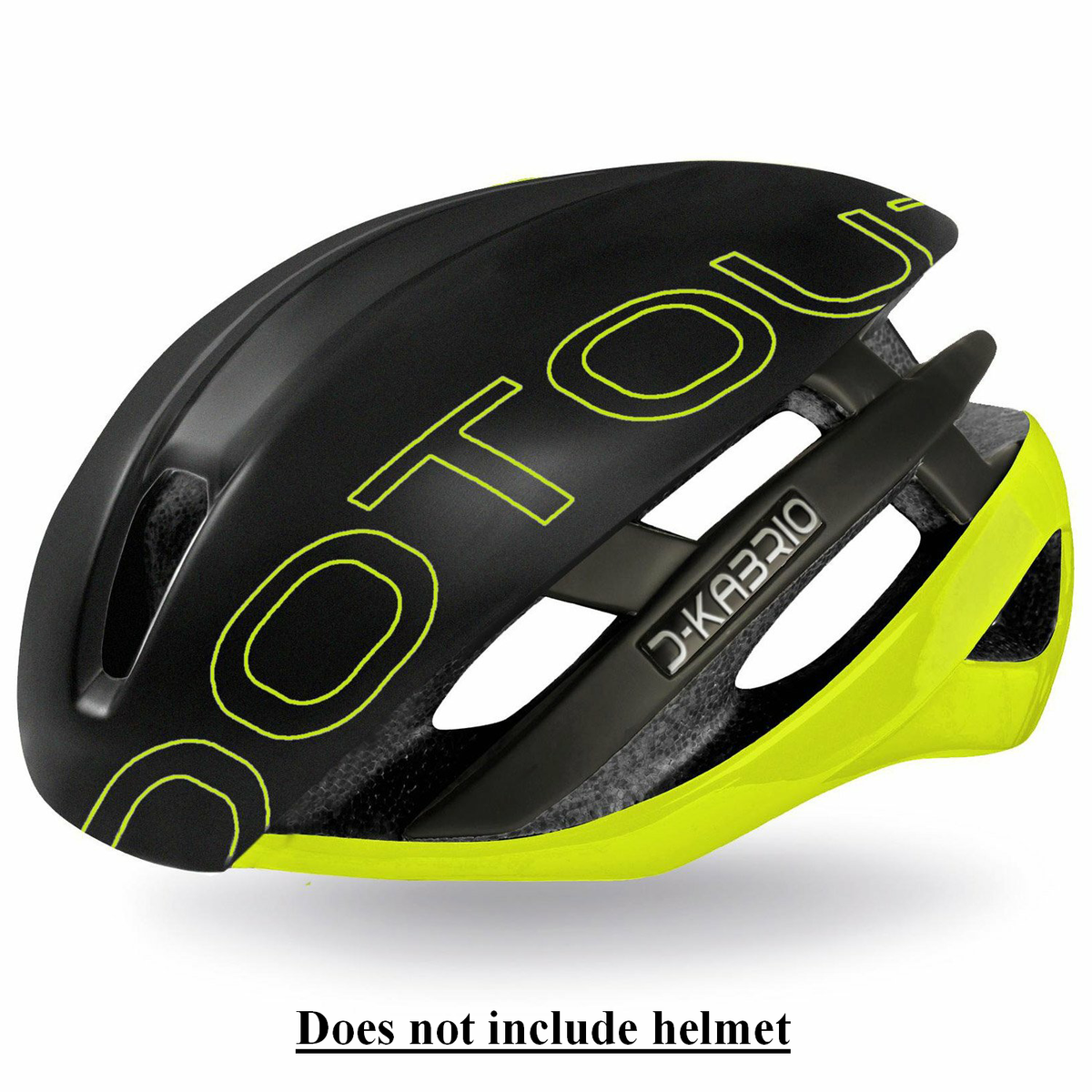Dotout Kabrio HT LTD Bike Helmet Removable Helmet Top Cover Road Aero Lid  Black