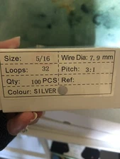 Silver Double Loop Binding Wires 5/16 Inches 3:1 Wire Binding