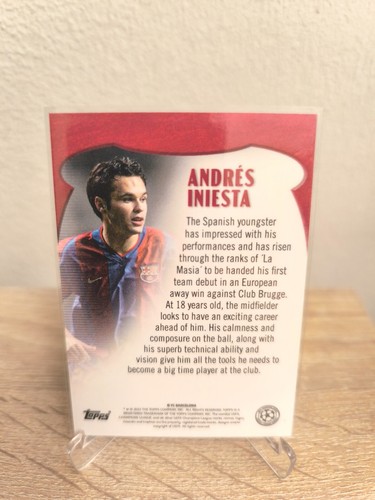 Iniesta Tarjeta Rookie Topps RC - Andres Iniesta Paralelo 62/99 - Imagen 3 de 3