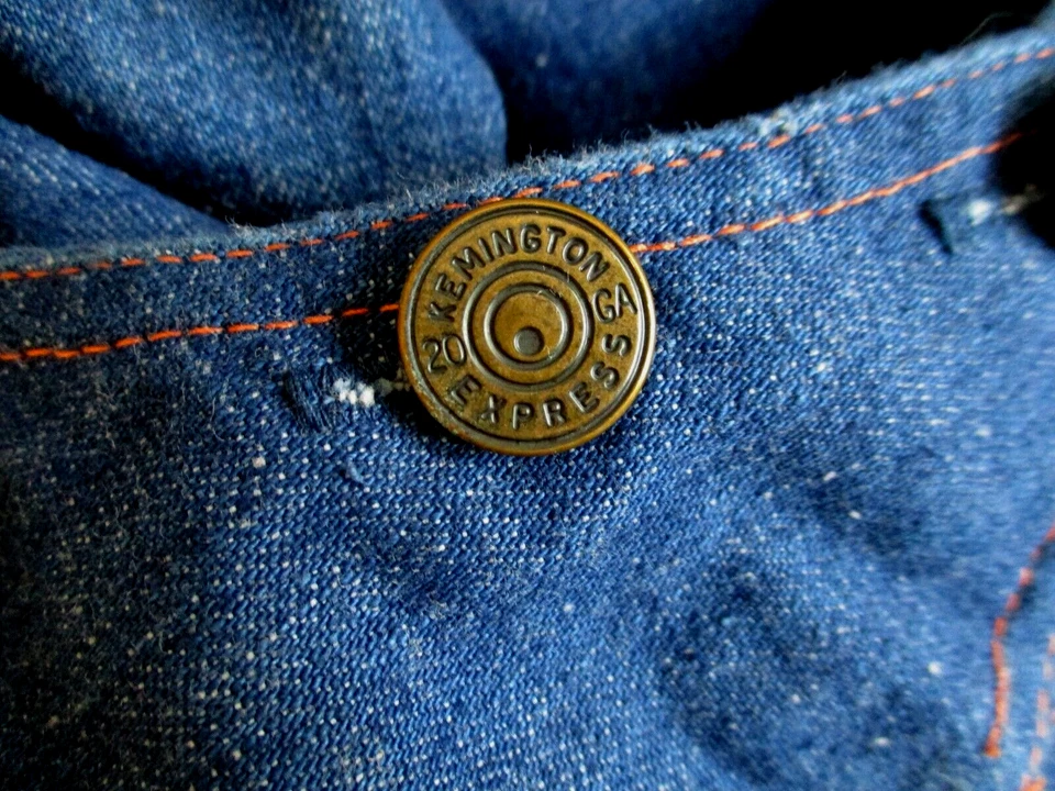 Vestido vaquero vintage jersey occidental Remington Express botones vaquera M/L para mujer Foto 4 de 4