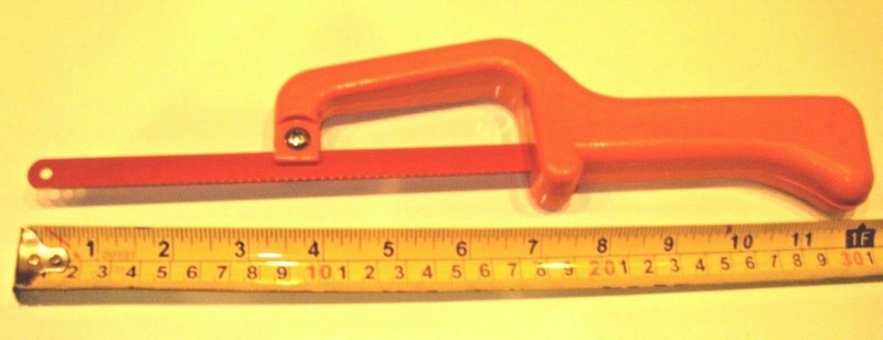 Mini Close Quarter Hack Saw and Blade for Molding, Wood, Plastic, Hobby Projects