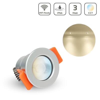 MiBoxer LED Spot 3W CCT Dual Weiß 12V IP66 Auschnitt 33-36mm SL2 Deckenspot