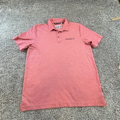 Travis Mathew Polo Shirt Adult Extra Large Red Lightweight Golf Golfer Men B6
