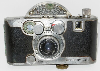 Vtg Collectors 1945 MERCURY II CX 35mm 1/2 Frame CAMERA w