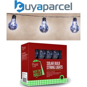 Gardman 18824 8 Silber Folie Birnen Lichterketten Glühbirnen LED Akku