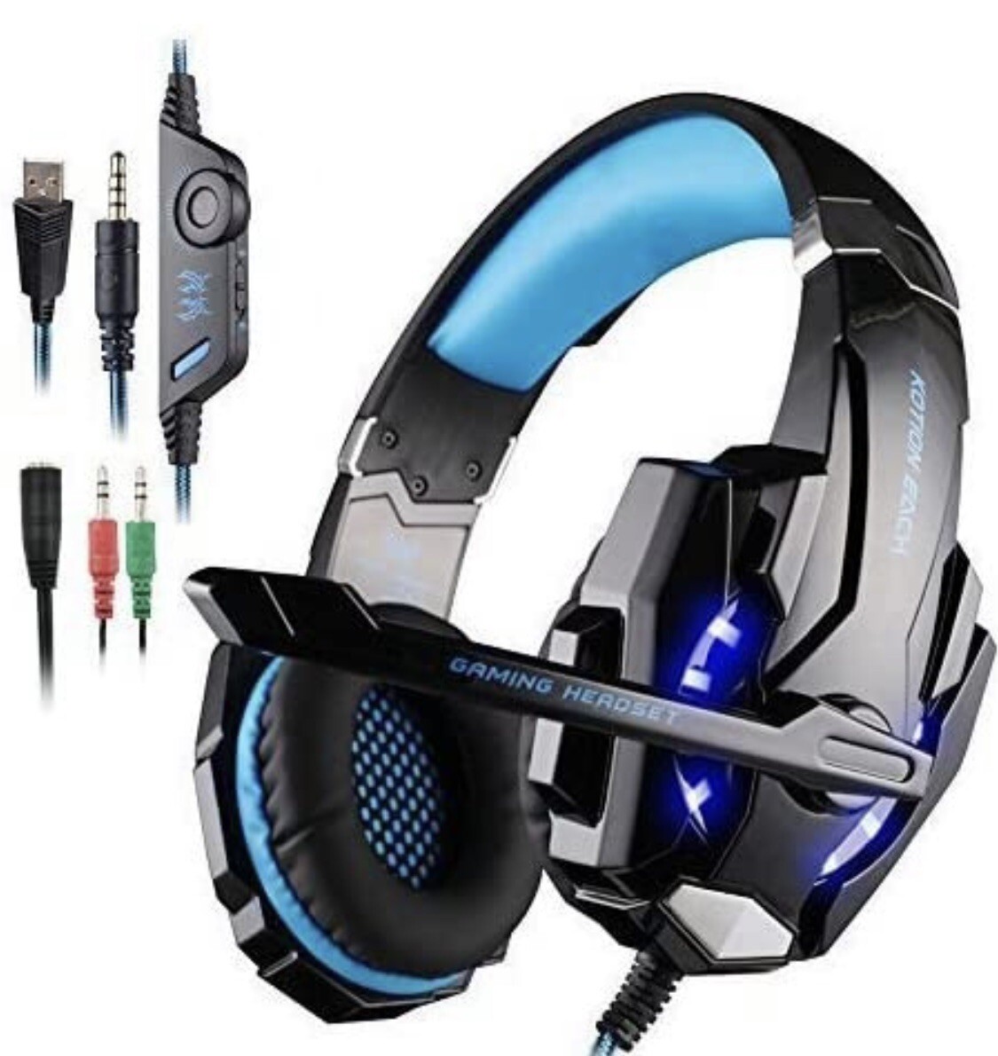 KOTION EACH G9000 Headset 3.5mm Gaming Headset with Mic: Laptop/PC KOTION EACH G9000 Headset 3.5mm Gaming Headset with Mic: Laptop/PC