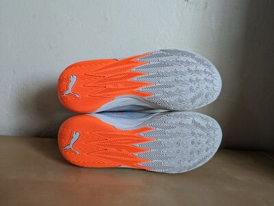Puma Lamelo Ball MB.02 Gorange Platinum Gray Orange Sneakers  display picture 2