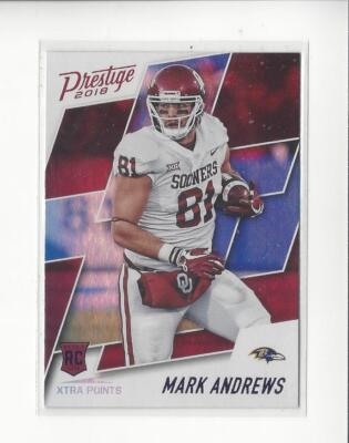 2018 Prestige Xtra Points Purple #250 Mark Andrews RC Rookie Oklahoma Ravens