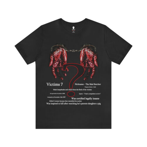 NO.3 Oddi Tees "Serious About Serial Killers" T Shirt Top Trumps Collection. - Picture 1 of 6
