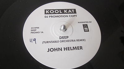 JOHN HELMER - Deep 12'' promo 1-sided Turntable Orchestra Remix KOOL KAT label