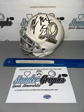 ALEX MACK BROWNS CAL PRO BOWL SIGNED AUTOGRAPHED FOOTBALL MINI HELMET-XG COA