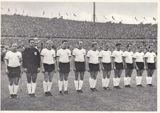 Deutschland DFB 1966 Mannschaftsbild Mannschaftskarte Mannschaftsfoto