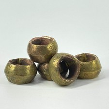 5 Brass Ring Beads Ethiopia