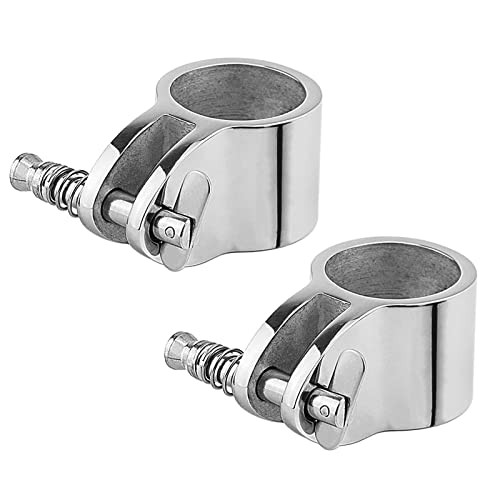 7/8" or 1" Bimini Top Jaw Slide Hinged Stainless Steel with Quick 1 INCH-2PCS