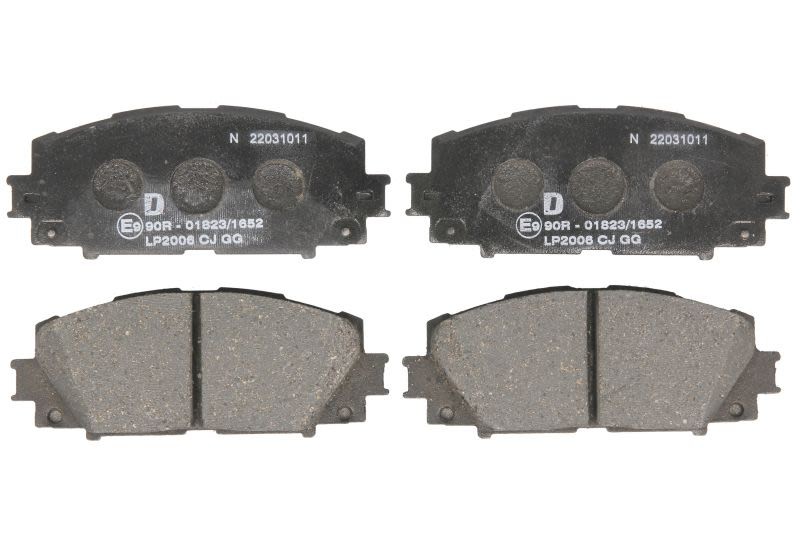 Plaquettes de frein DELPHI LP2006 pour éliminer les sifflements sur Yaris 1.0