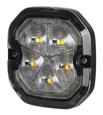 5x LED 12 V/24 V Slim Low Profile Flush Fit Bernstein Blinkende Stroboskop Warnleuchte