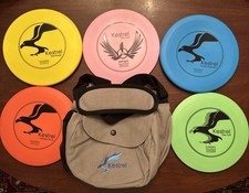 Kestrel Disc Golf Set | 5 Disc Pack Bundle + Bag