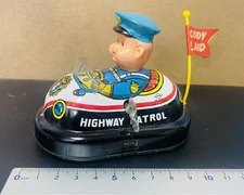 Vintage Tin Toy KIDDY PATROL with Original Box JAPAN Showa Retro