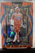 2024-25 Panini Select - Concourse Shai Gilgeous-Alexander #36 Orange Tectonic...