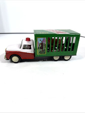 China MF-239 Large CIRCUS TIGER ANIMAL CAGE TRUCK Tin Friction Toy 80's