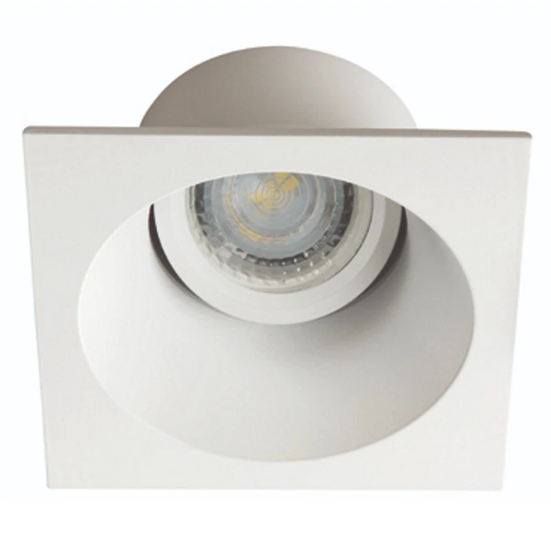 Einbaurahmen MR16/GU10 eckig / schwenkbar 90mm DA "APRILA DTL W" weiß - Bild 1 von 1
