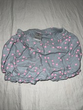 Carters Girl 9M Grey And Pink Polka Dots Shorts