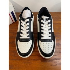 NEW Mens 7.5 Ben Sherman Leather Richmond Street Skate Sneaker White Black Low