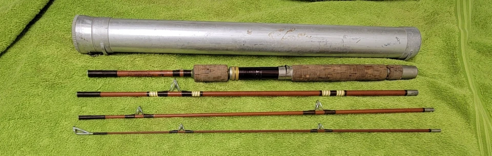 Eagle Claw WRIGHT MCGILL Trailmaster M4TMUL- 6 1/2 4pcs Fishing Rod with tube - Image 2 of 4