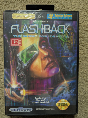 NEW Factory Sealed  Flashback The Quest for Identity Sega Genesis RARE