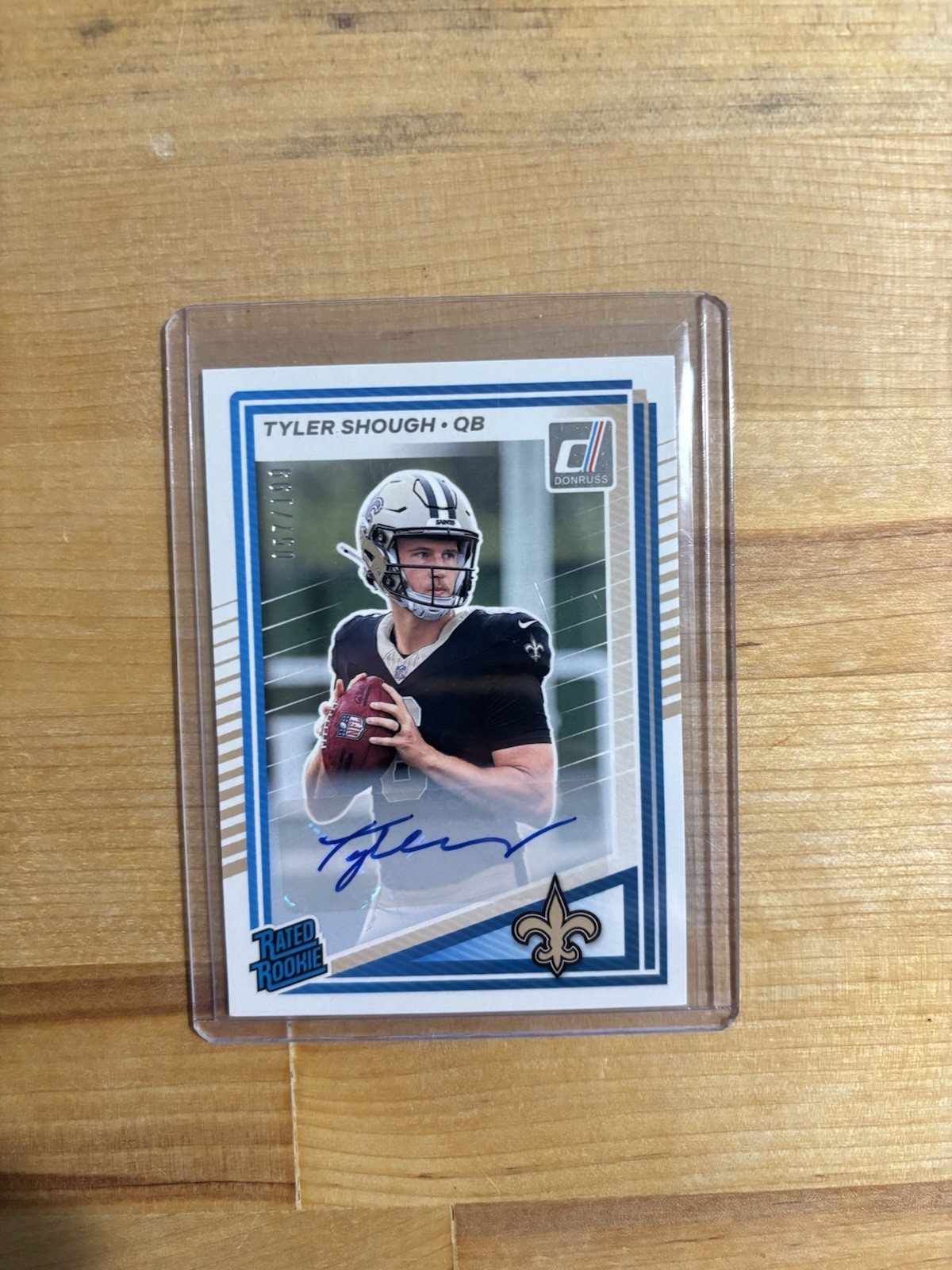 2025 Panini Donruss Tyler Shough Rated Rookie Auto /199 #304