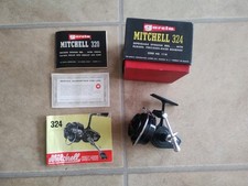Vintage Garcia Mitchell 324 Fishing Reel , Superb condition, Boxed with manuals 